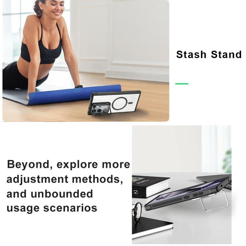 Deksel Til Samsung Galaxy S25 Ultra 5g Magsafe-kompatibel Med Innebygd Stativ