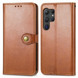 Folio Deksel Samsung Galaxy S25 Ultra 5g Gulllås