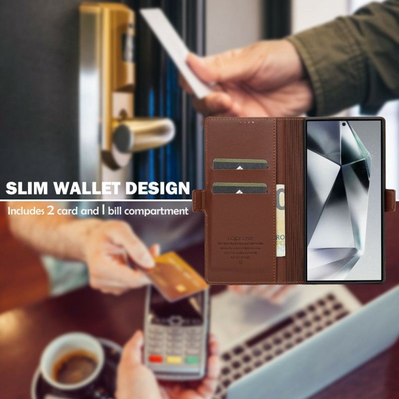 Folio Deksel Samsung Galaxy S25 Ultra 5g Klassisk Lc.imeeke