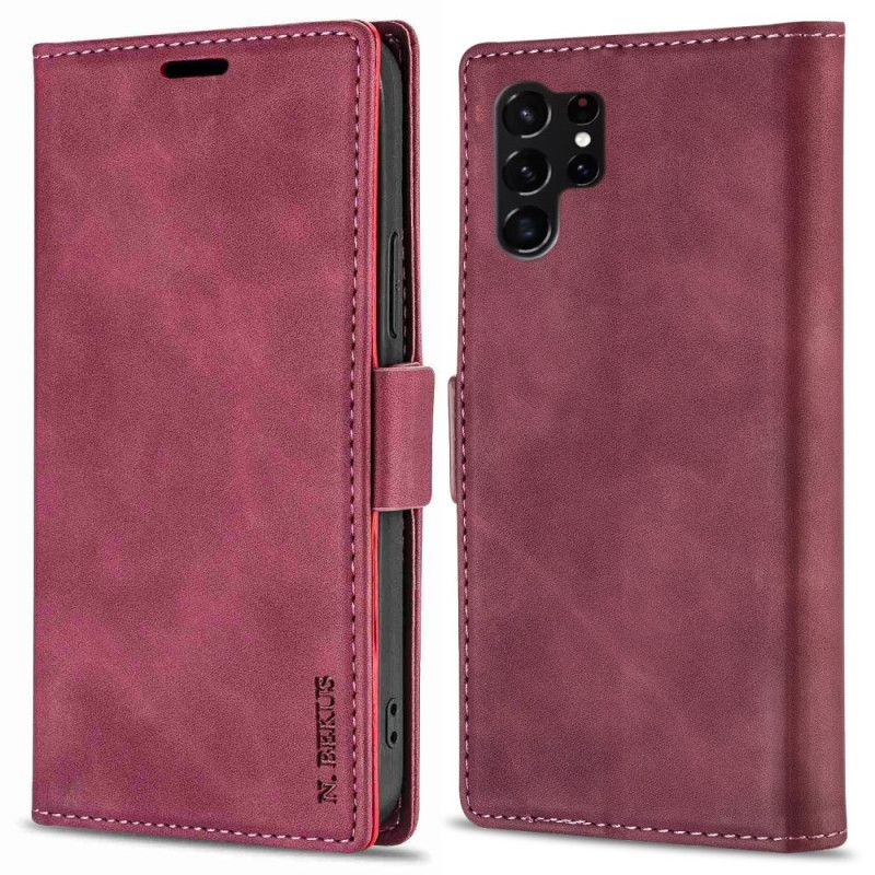 Folio Deksel Samsung Galaxy S25 Ultra 5g Polyuretanskinn