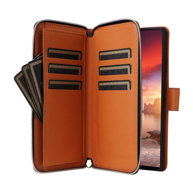 Folio Deksel Til Samsung Galaxy S25 Ultra 5g 9 Kortspor Med Stropp