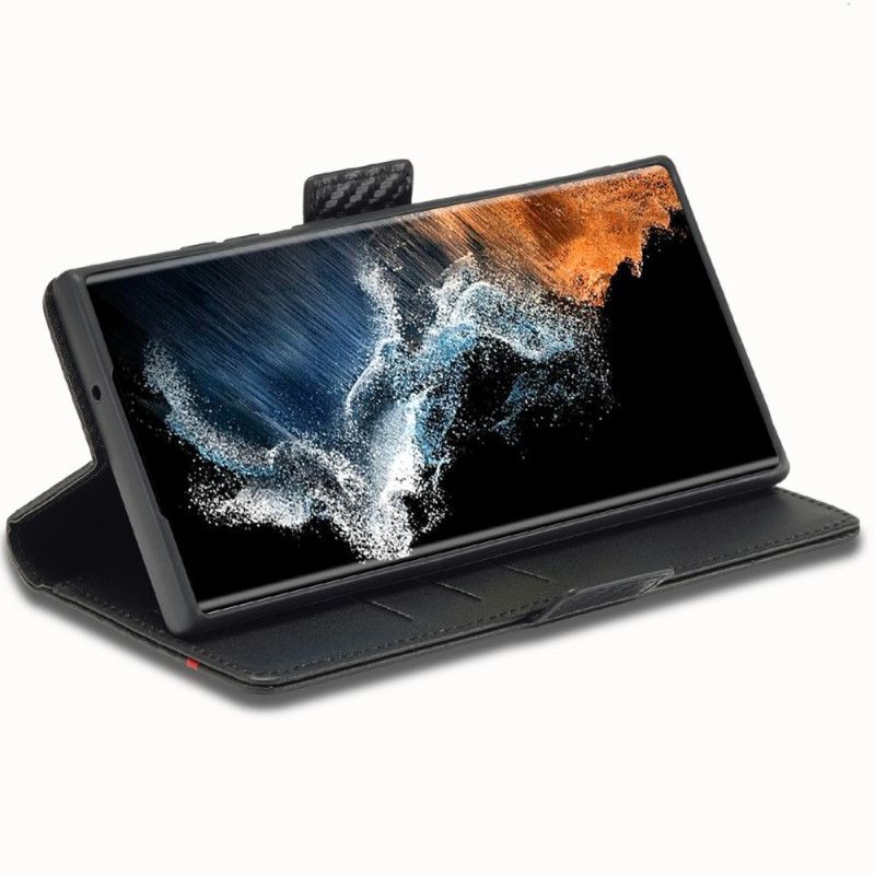 Folio Deksel Til Samsung Galaxy S25 Ultra 5g Karbonfiber Lc.imeeke