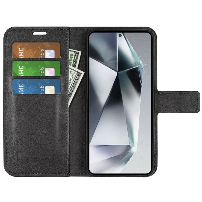 Folio Deksel Til Samsung Galaxy S25 Ultra 5g Lærstil