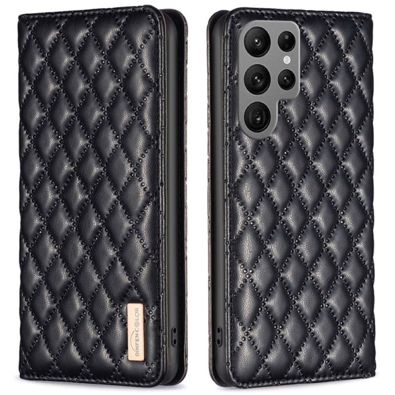 Folio Deksel Til Samsung Galaxy S25 Ultra 5g Vattert Binfen Color