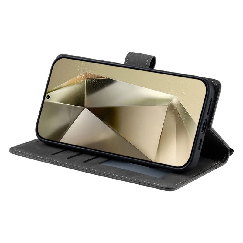 Lærdeksel Folio Deksel Samsung Galaxy S25 Ultra 5g Mandala I Semsket Skinneffekt