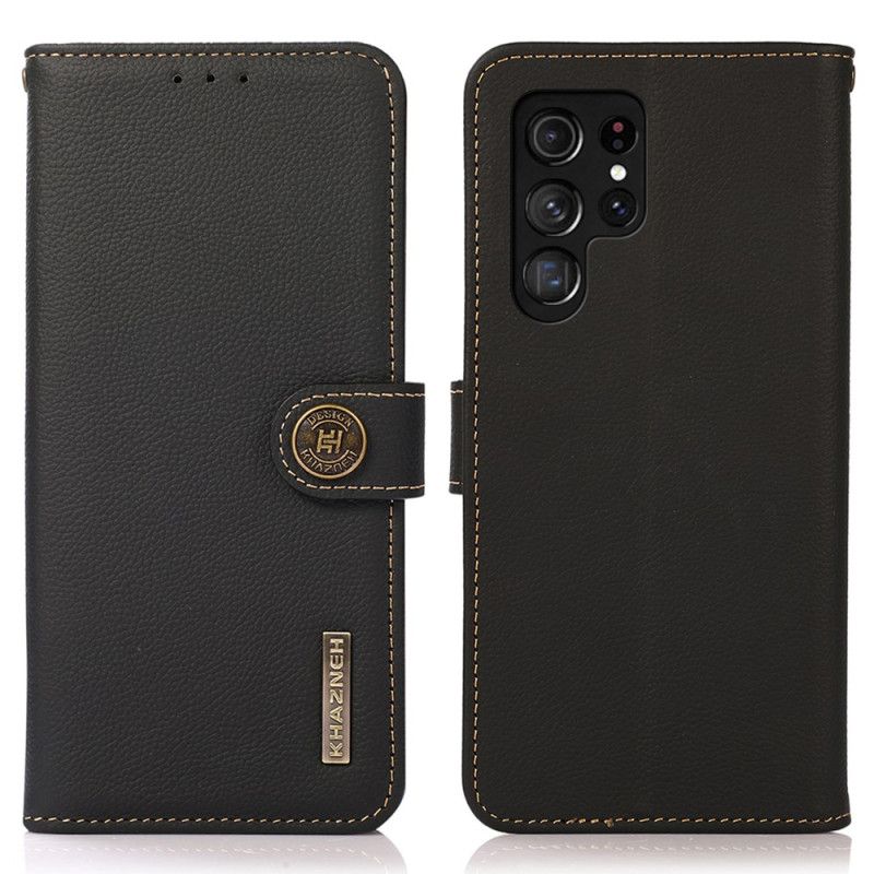 Lærdeksel Folio Deksel Samsung Galaxy S25 Ultra 5g Mobildeksel Khazneh