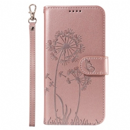 Lærdeksel Folio Deksel Samsung Galaxy S25 Ultra 5g Mobildeksel Løvetannstropp