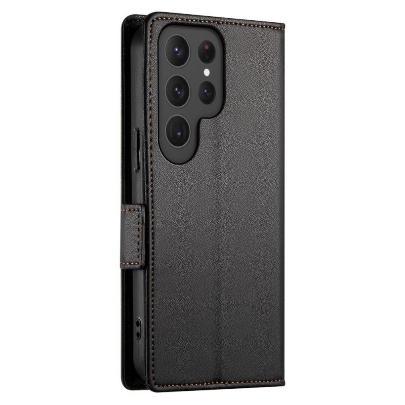 Lærdeksel Folio Deksel Samsung Galaxy S25 Ultra 5g Slank