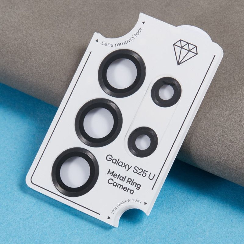 Metalllinsebeskytter Til Samsung Galaxy S25 Ultra 5g Galvanisert Og Herdet Glass