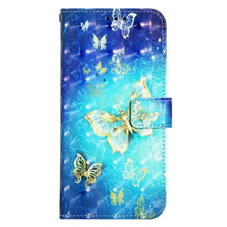 Folio Deksel Oppo Reno 11 5g Gylne Sommerfugler