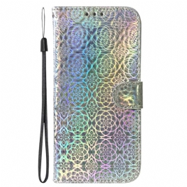 Folio Deksel Oppo Reno 11 5g Strappy Disco Style Beskyttelse Deksel