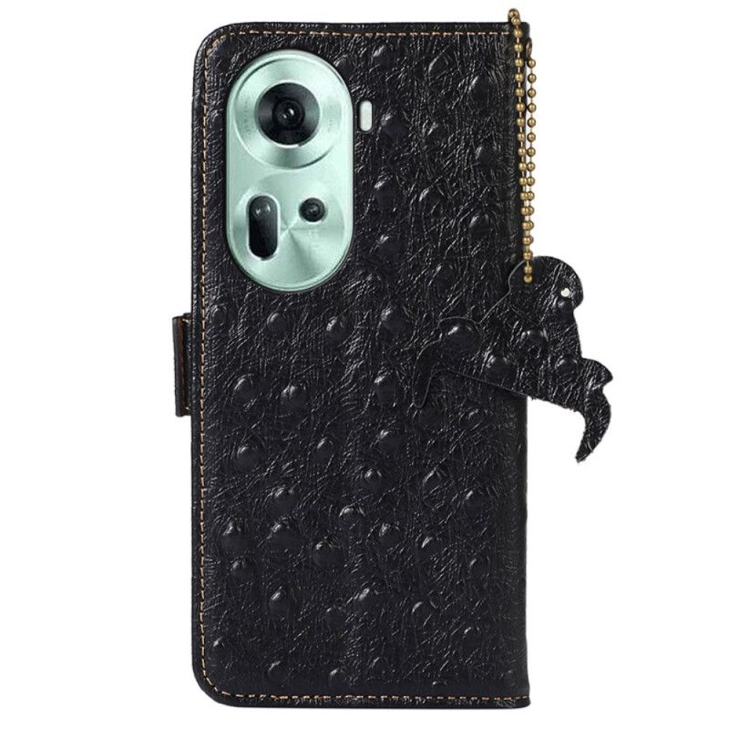 Folio Deksel Oppo Reno 11 5g Teksturert Rfid