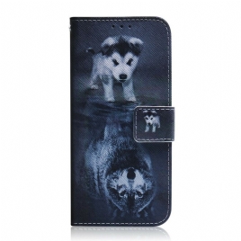 Folio Deksel Til Xiaomi Redmi Note 8 Pro Ernesto The Wolf