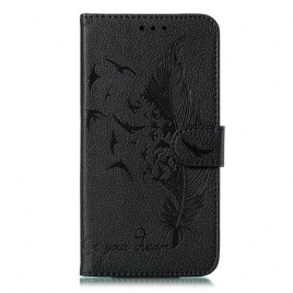 Folio Deksel Til Xiaomi Redmi Note 8 Pro Faux Leather Lev Drømmen Din