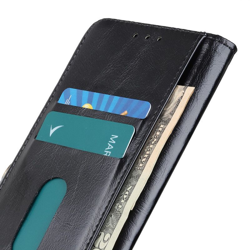 Lærdeksel Til Moto G200 5G Blankt Imitert Skinn Khazneh