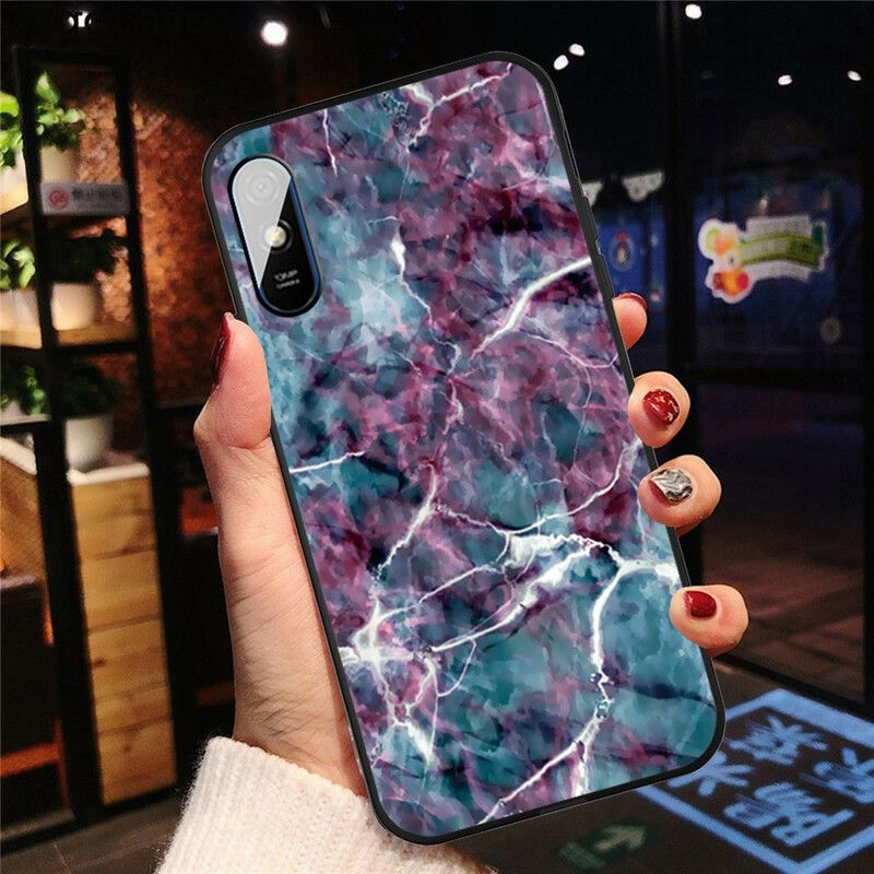 Deksel Til Xiaomi Redmi 9A Lilla Marmor