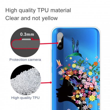 Deksel Til Xiaomi Redmi 9A Nydelig Blomsterhode