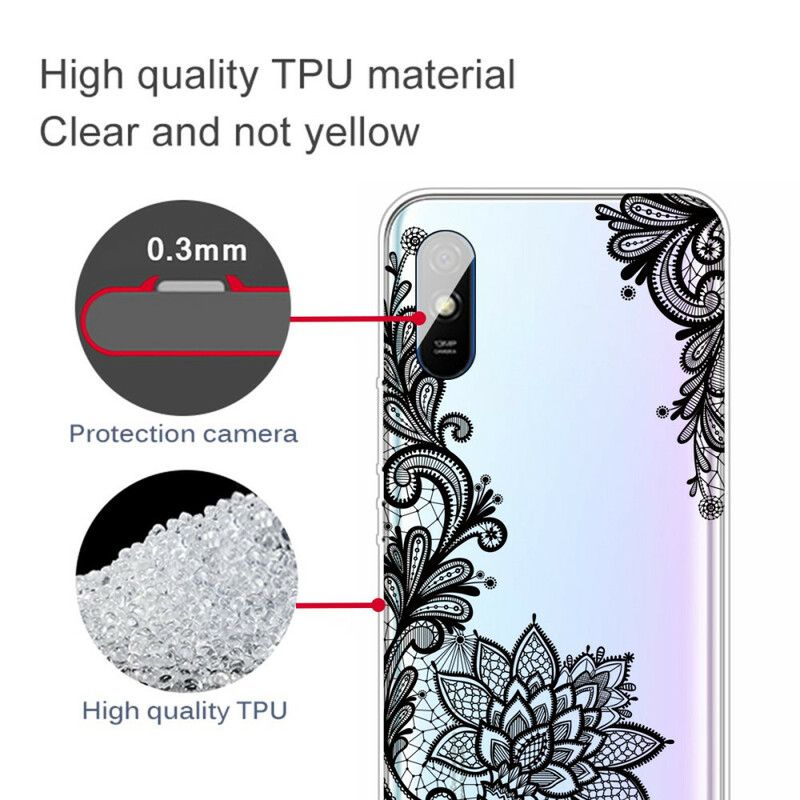 Deksel Til Xiaomi Redmi 9A Vakre Blonder