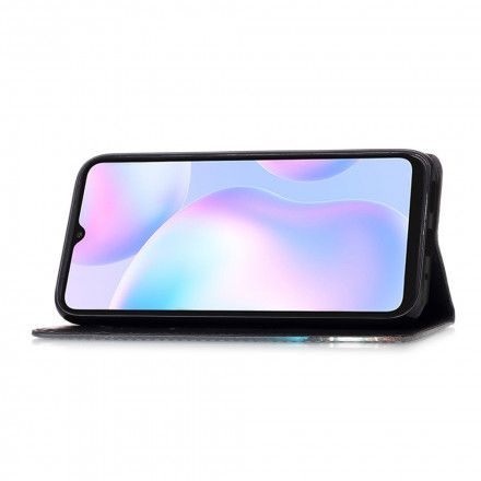 Folio Deksel Til Xiaomi Redmi 9A Med Kjede Reveries Av Ernest The Thong Cat