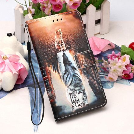 Folio Deksel Til Xiaomi Redmi 9A Med Kjede Reveries Av Ernest The Thong Cat