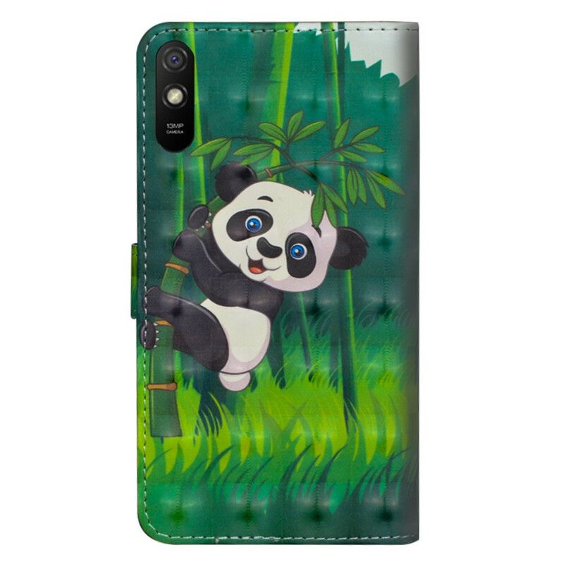 Lærdeksel Til Xiaomi Redmi 9A Panda Og Bambus