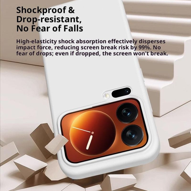 Deksel Xiaomi 17 Pro Flytende Silikon Og Forsterket Beskyttelse Beskyttelse Deksel