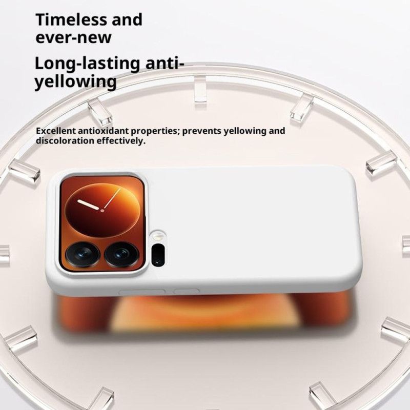 Deksel Xiaomi 17 Pro Flytende Silikon Og Forsterket Beskyttelse Beskyttelse Deksel