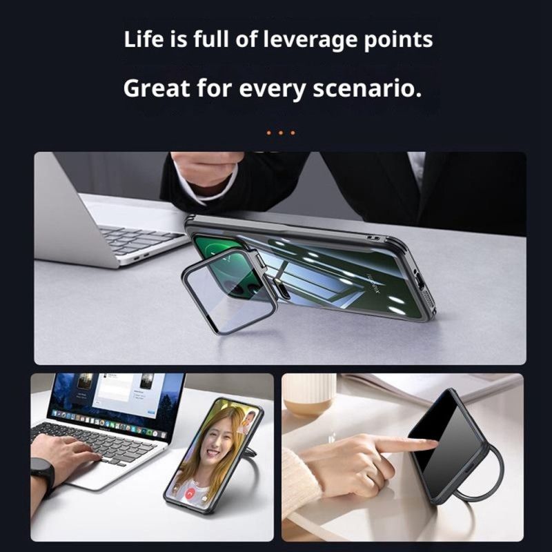 Deksel Xiaomi 17 Pro Gjennomsiktig Integrert Stativ Og Kamerabeskyttelse