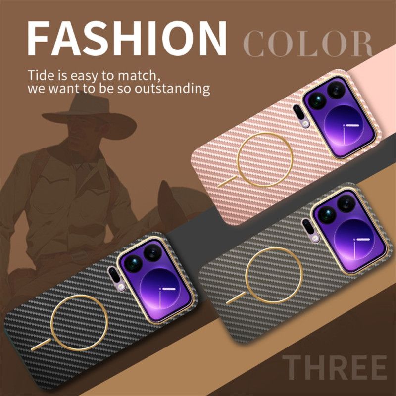 Deksel Xiaomi 17 Pro Mobildeksel Karbonfibertekstur