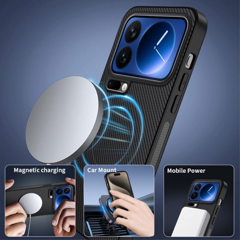 Deksel Xiaomi 17 Pro Mobildeksel Magsafe Karbonfiber