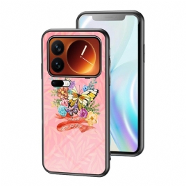 Deksel Xiaomi 17 Pro Mobildeksel Sommerfugl I Herdet Glass