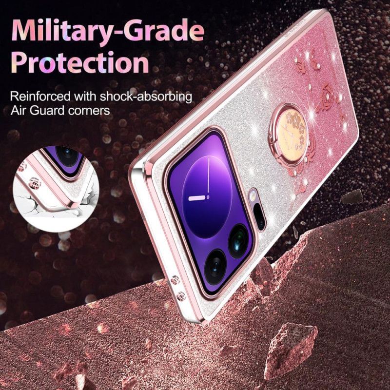 Deksel Xiaomi 17 Pro Ringstativ Med Strass