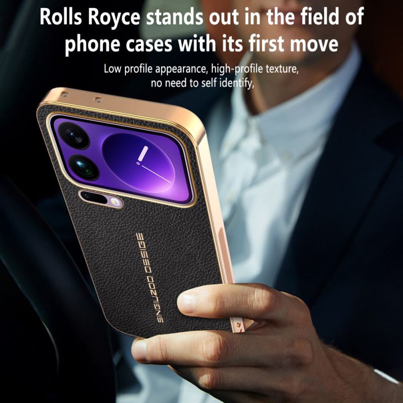 Deksel Xiaomi 17 Pro Ripebestandig Litchitekstur