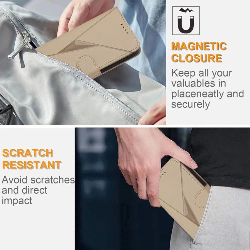 Folio Deksel Til Xiaomi 17 Pro Trekantmønster