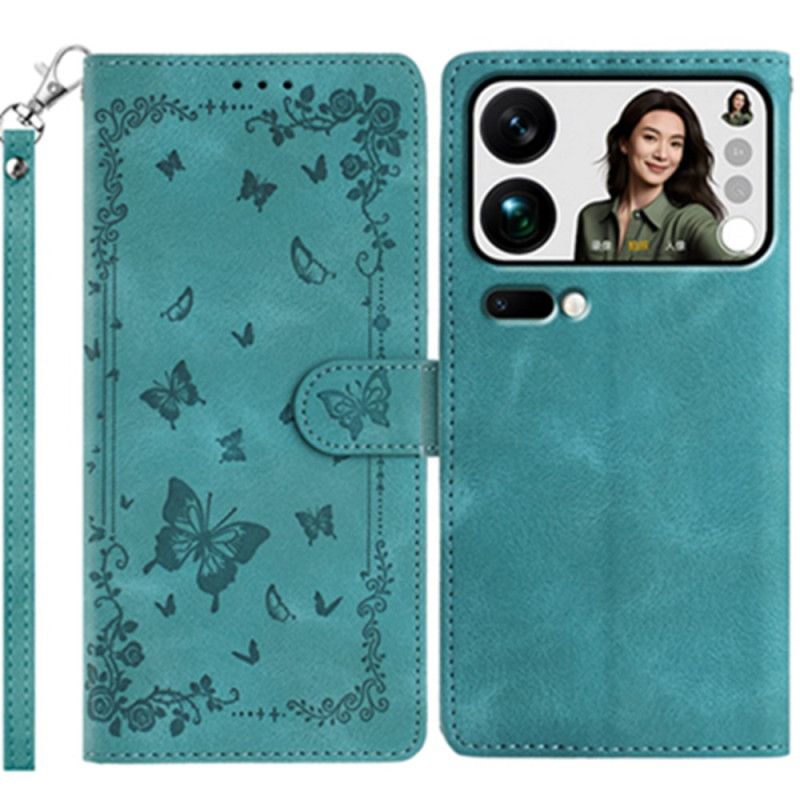 Folio Deksel Xiaomi 17 Pro Blomsterhage