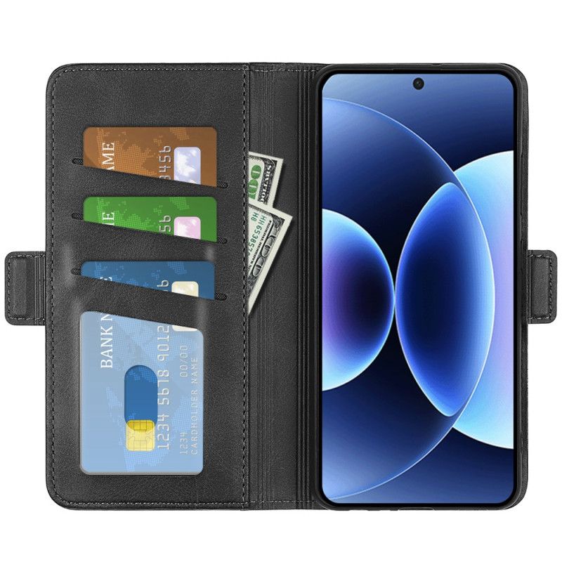 Folio Deksel Xiaomi 17 Pro Dobbel Lås Beskyttelse Deksel