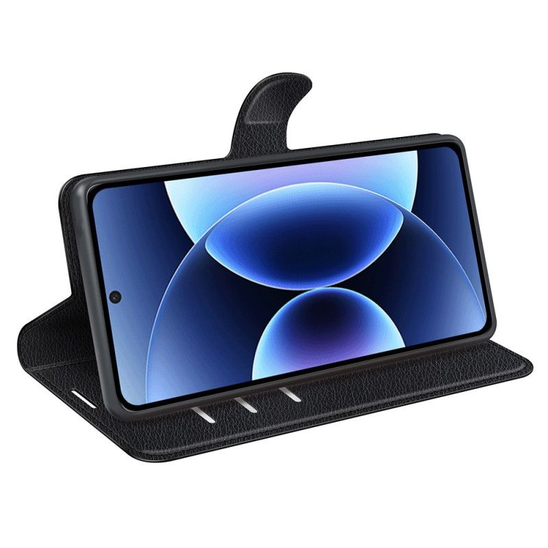 Folio Deksel Xiaomi 17 Pro Litchi-imitasjonsskinn Beskyttelse Deksel