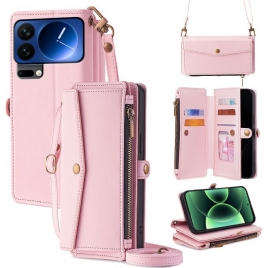 Folio Deksel Xiaomi 17 Pro Lommebok Med Skulderstropp Beskyttelse Deksel