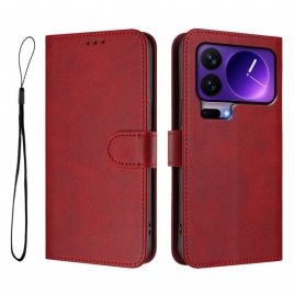 Folio Deksel Xiaomi 17 Pro Rfid-blokkerende Læreffekt Beskyttelse Deksel