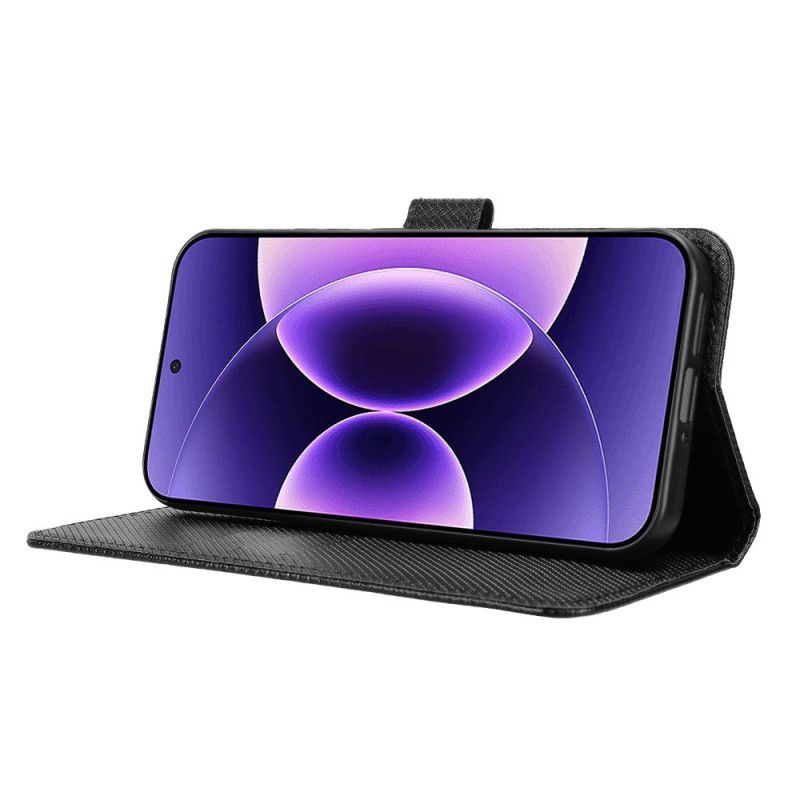 Folio Deksel Xiaomi 17 Pro Teksturert Kunstskinn Beskyttelse Deksel