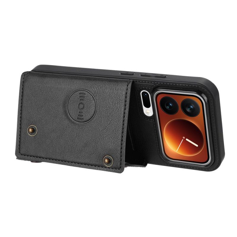 Lærdeksel Folio Deksel Xiaomi 17 Pro Mobildeksel Kortholder Og Stativ