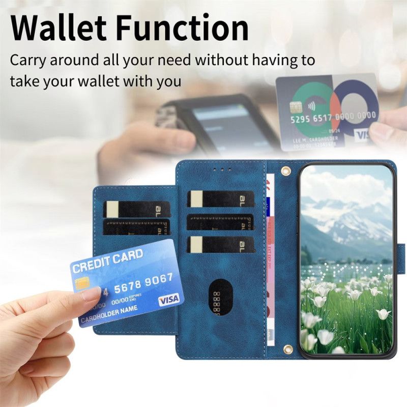 Lærdeksel Folio Deksel Xiaomi 17 Pro Mobildeksel Lommebok Med Tulipandesign