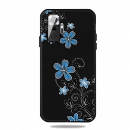 Deksel Til Xiaomi Redmi Note 10 Pro Blå Blomster