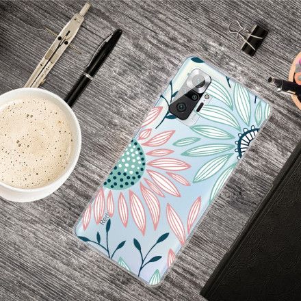 Deksel Til Xiaomi Redmi Note 10 Pro En Gjennomsiktig Blomst