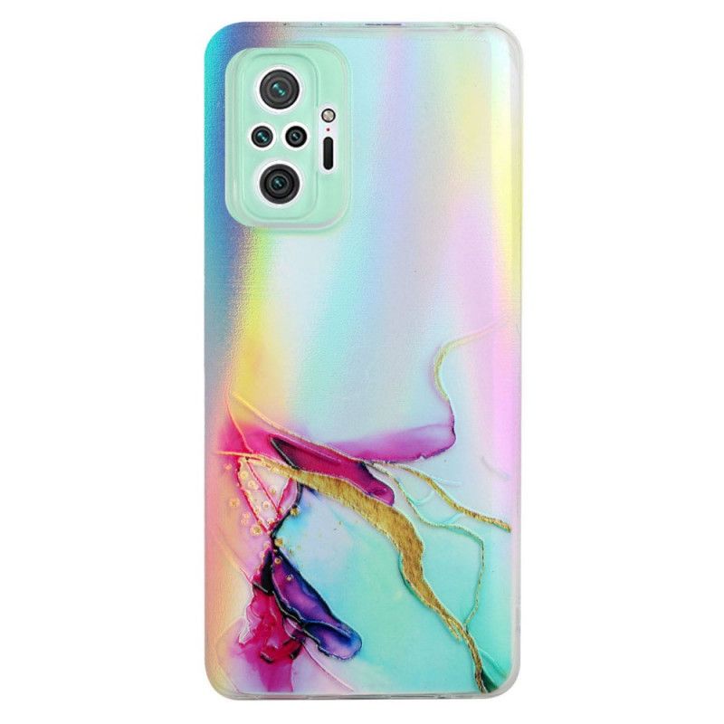 Deksel Til Xiaomi Redmi Note 10 Pro Lasereffektmarmor