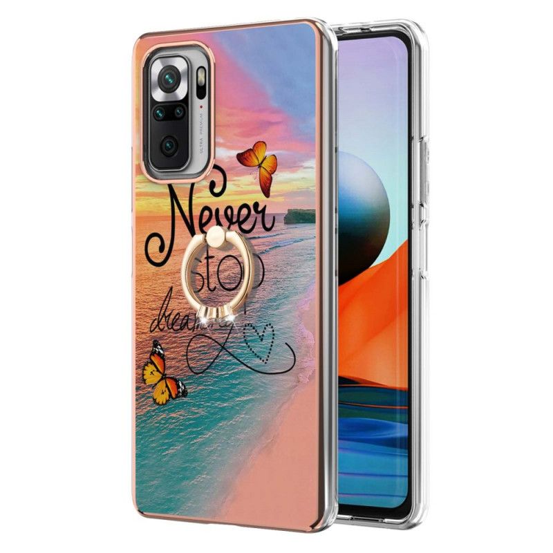 Deksel Til Xiaomi Redmi Note 10 Pro Ringstøtte Slutt Aldri Å Drømme