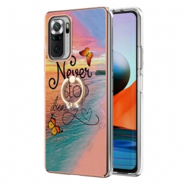 Deksel Til Xiaomi Redmi Note 10 Pro Ringstøtte Slutt Aldri Å Drømme