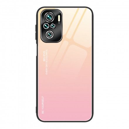 Deksel Til Xiaomi Redmi Note 10 Pro Vær Deg Selv Herdet Glass
