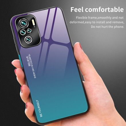 Deksel Til Xiaomi Redmi Note 10 Pro Vær Deg Selv Herdet Glass