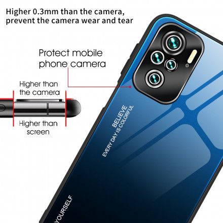 Deksel Til Xiaomi Redmi Note 10 Pro Vær Deg Selv Herdet Glass